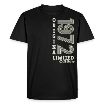 Original vintage 1972 50th birthday gift - Men's Premium Organic T-Shirt - black - Front - Nico (187cm)