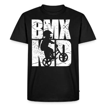 BMX child cycling bike - Men's Premium Organic T-Shirt - black - Front - Nico (187cm)