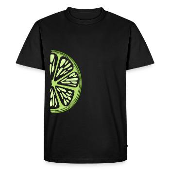 Cadeau d'été citron citron vert - T-shirt Premium bio Homme - noir - Devant - Nico (187cm)