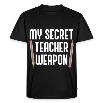 Red Pen Correction English Teacher Irony - Men's Premium Organic T-Shirt - black - Front - Nico (187cm)
