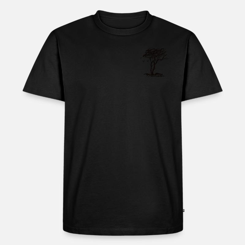 windflüchter 2 - Männer Premium Bio T-Shirt - Schwarz