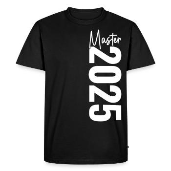 Maître 2025 - T-shirt Premium bio Homme - noir - Devant - Nico (187cm)