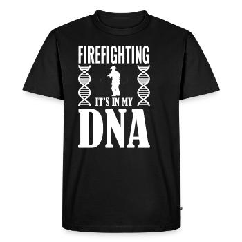 fire brigade - Men's Premium Organic T-Shirt - black - Front - Nico (187cm)
