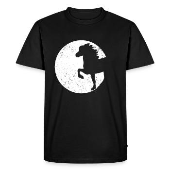 Cheval islandais Cheval islandais Poney Isi - T-shirt Premium bio Homme - noir - Devant - Nico (187cm)