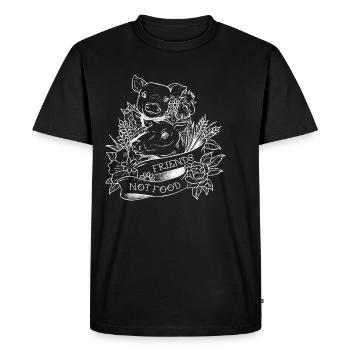 Friends not Food - T-shirt Premium bio Homme - noir - Devant - Nico (187cm)