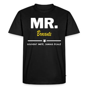 MR. souvent imité, jamais égalé Brocante - T-shirt Premium bio Homme - noir - Devant - Nico (187cm)