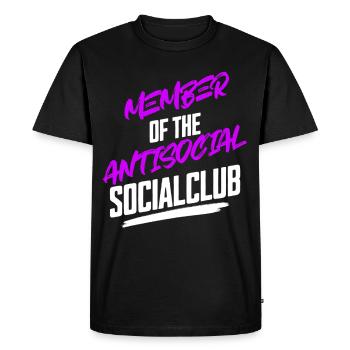 Antisocial Social Club - Men's Premium Organic T-Shirt - black - Front - Nico (187cm)