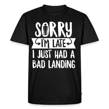 Broken leg saying for someone with a - Men's Premium Organic T-Shirt - black - Front - Nico (187cm)