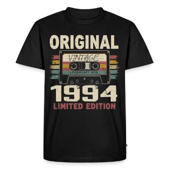 1994 cadeau anniversaire 1994 vintage 1994 rétro - T-shirt Premium bio Homme - noir - Devant - Nico (187cm)