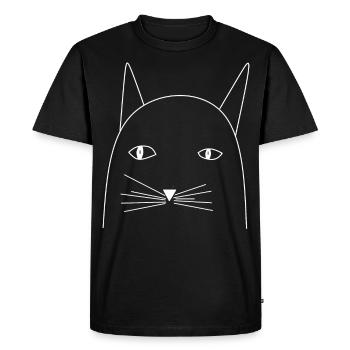 Chat - T-shirt Premium bio Homme - noir - Devant - Nico (187cm)