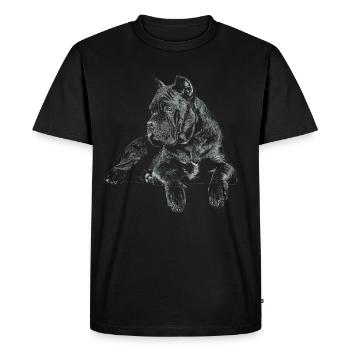 Cane Corso Italiano - Männer Premium Bio T-Shirt - Schwarz - Vorne - Nico (187cm)