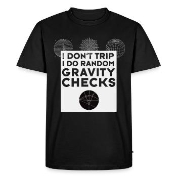 ballot attraction astronomie physique calcul mathématique - T-shirt Premium bio Homme - noir - Devant - Nico (187cm)