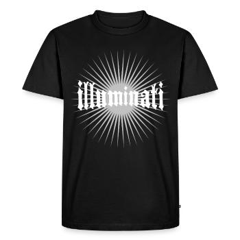 Illuminati star fun police conspiration secrète - T-shirt Premium bio Homme - noir - Devant - Nico (187cm)