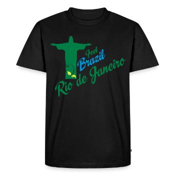 Rio de Janeiro - T-shirt Premium bio Homme - noir - Devant - Nico (187cm)