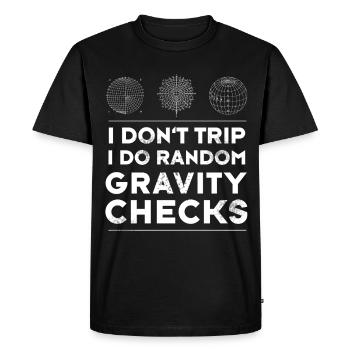 Nerd Physicien Mathématiques Expérience Sci-Fiction Dicton - T-shirt Premium bio Homme - noir - Devant - Nico (187cm)