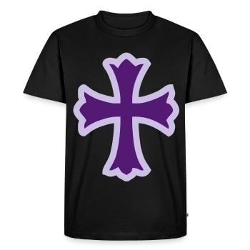 cross - Men's Premium Organic T-Shirt - black - Front - Nico (187cm)