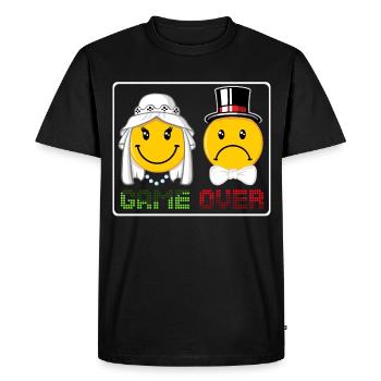 Game over - T-shirt Premium bio Homme - noir - Devant - Nico (187cm)
