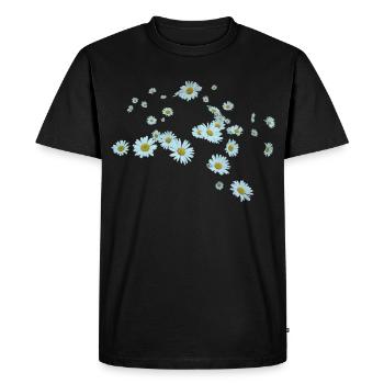 marguerite - T-shirt Premium bio Homme - noir - Devant - Nico (187cm)
