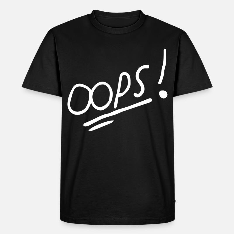 Lebendiges handschriftliches Textdesign - Männer Premium Bio T-Shirt - Schwarz