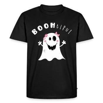 BOOtifil Ghost Hour I Fille Halloween - T-shirt Premium bio Homme - noir - Devant - Nico (187cm)