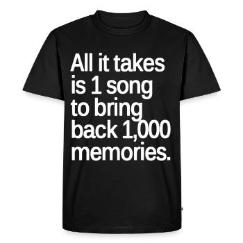 Musique Chant Chant Saenger Concert Cadeau - T-shirt Premium bio Homme - noir - Devant - Nico (187cm)