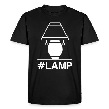 Lamp bulb lampshade lamp - Men's Premium Organic T-Shirt - black - Front - Nico (187cm)