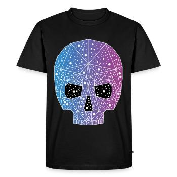 Tête de mort galactique - T-shirt Premium bio Homme - noir - Devant - Nico (187cm)