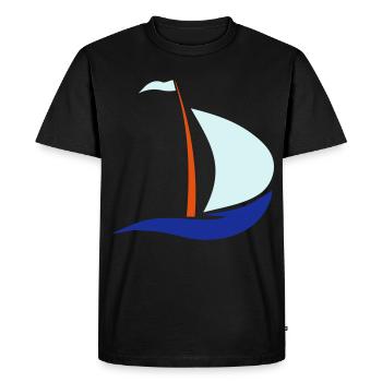 bateau à voile - T-shirt Premium bio Homme - noir - Devant - Nico (187cm)