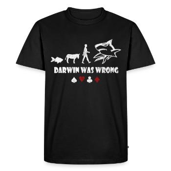 poker - T-shirt Premium bio Homme - noir - Devant - Nico (187cm)