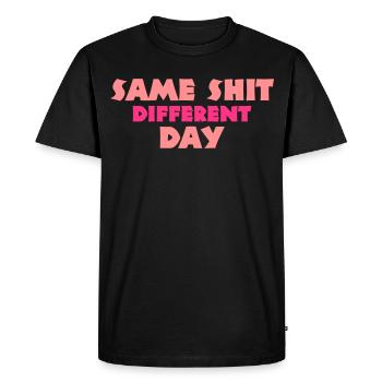 humour - T-shirt Premium bio Homme - noir - Devant - Nico (187cm)