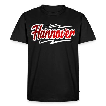 Hanovre - T-shirt Premium bio Homme - noir - Devant - Nico (187cm)