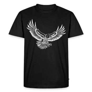 Aigle - T-shirt Premium bio Homme - noir - Devant - Nico (187cm)