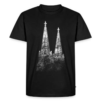 Cologne Cathedral Cologne Jeck Rhine Carnival Alaaf Home - Men's Premium Organic T-Shirt - black - Front - Nico (187cm)