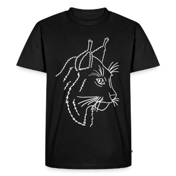Lynx - T-shirt Premium bio Homme - noir - Devant - Nico (187cm)