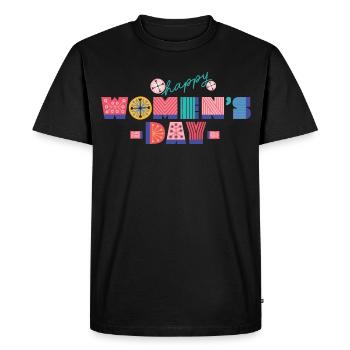 journée internationale de la femme - T-shirt Premium bio Homme - noir - Devant - Nico (187cm)