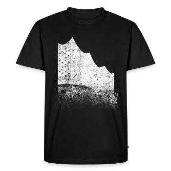 Hamburg Elbphilharmonie Hamburger Hafen Fan Ville - T-shirt Premium bio Homme - noir - Devant - Nico (187cm)
