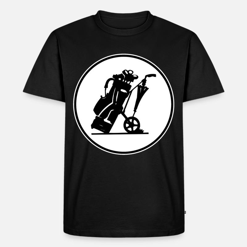 Golfschläger - Männer Premium Bio T-Shirt - Schwarz