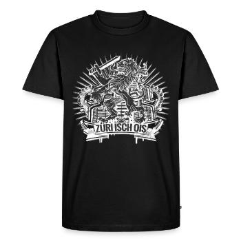 Zurich - Zurich - Men's Premium Organic T-Shirt - black - Front - Nico (187cm)