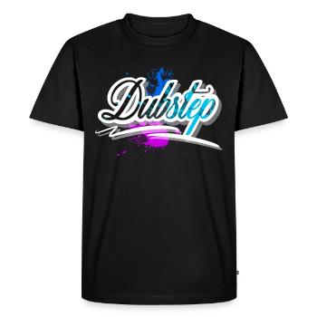 Dubstep - Men's Premium Organic T-Shirt - black - Front - Nico (187cm)