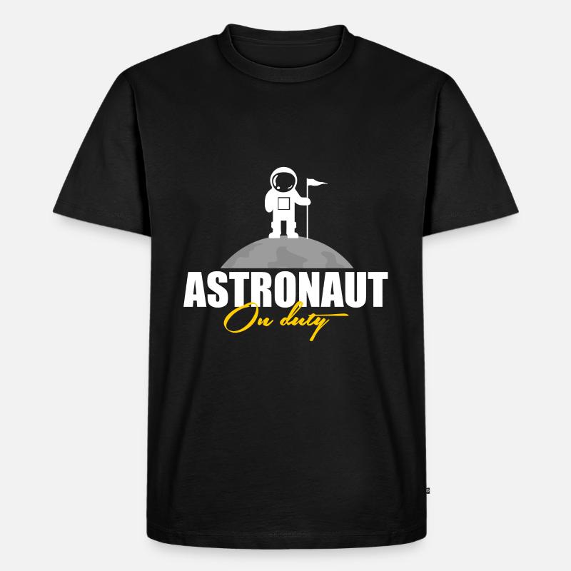 Astronaut im Einsatz Geschenk - Männer Premium Bio T-Shirt - Schwarz