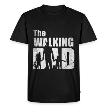 Vatertag The Walking Dad - Männer Premium Bio T-Shirt - Schwarz - Vorne - Nico (187cm)