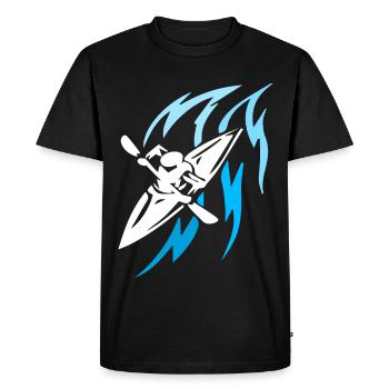 Rudersport - Männer Premium Bio T-Shirt - Schwarz - Vorne - Nico (187cm)