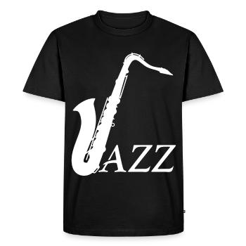 Musiciens de jazz - Design - T-shirt Premium bio Homme - noir - Devant - Nico (187cm)