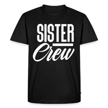 Sister sister crew - Men's Premium Organic T-Shirt - black - Front - Nico (187cm)