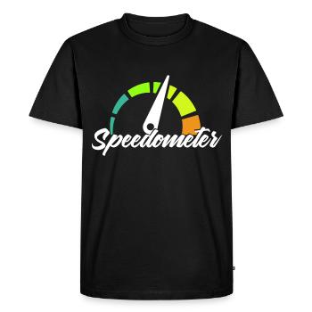 Compteur - T-shirt Premium bio Homme - noir - Devant - Nico (187cm)