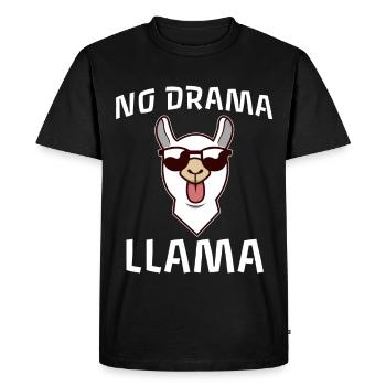 Pas de drame Lama - T-shirt Premium bio Homme - noir - Devant - Nico (187cm)