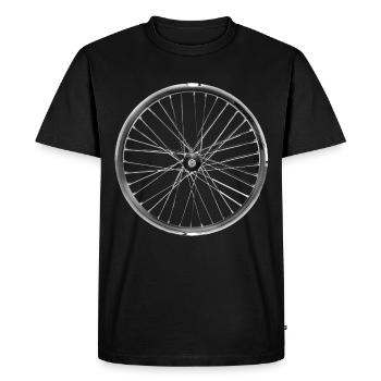 rad speichen vélo coursier cycle rond lol - T-shirt Premium bio Homme - noir - Devant - Nico (187cm)