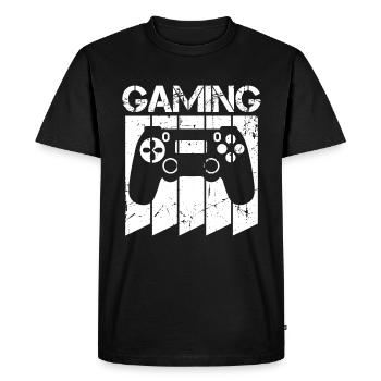 Gaming Gaming Gaming Gaming Gaming Gaming Gaming - Men's Premium Organic T-Shirt - black - Front - Nico (187cm)