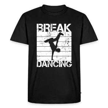 Breakdance - T-shirt Premium bio Homme - noir - Devant - Nico (187cm)