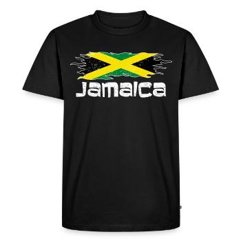 Drapeau de la Jamaïque - design - T-shirt Premium bio Homme - noir - Devant - Nico (187cm)